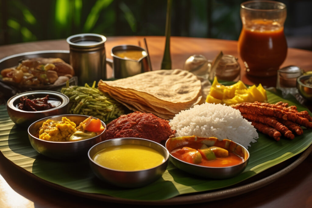 delicious food table